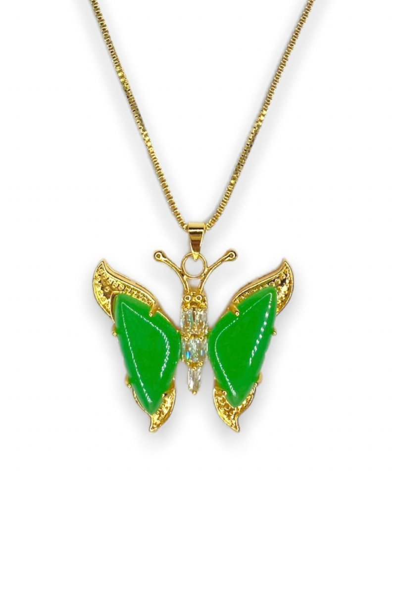 Jade Butterfly Necklace