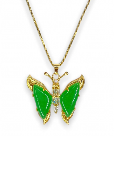 Jade Butterfly Necklace