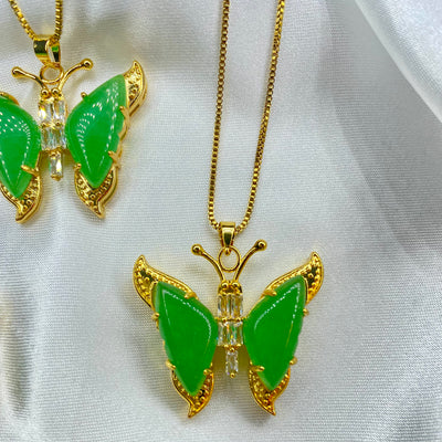 Jade Butterfly Necklace