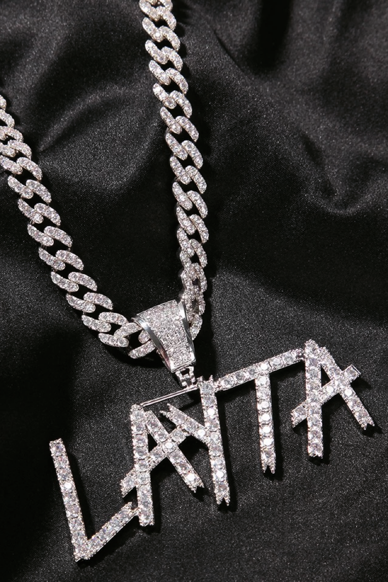 Icy Name Necklace - Cuban Link